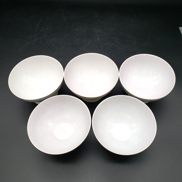 Uno Favorite China Bavaria Sherbet Dishes Set of 5 Hand Painted Floral VTG - Picture 5 of 8